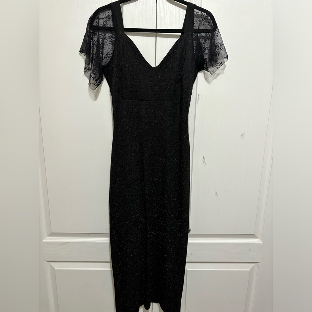 Super pretty black sparkly long dress
